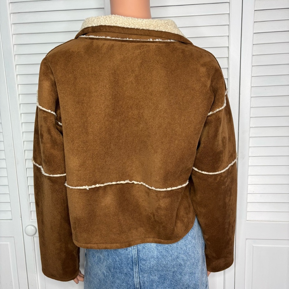 VELVET by Graham & Spencer Kelly Luxe Sherpa Reversible Jacket Size Small - Picture 7 of 7